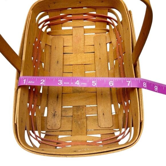 Longaberger Century Celebration Basket 2000 Orange Accent Vintage - Picture 8 of 9